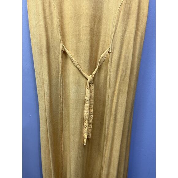 Beach Crew Dress Womens OSFA Peacock Print Sleeveless Maxi Dress Flowy Boho FLAW - Picture 4 of 10